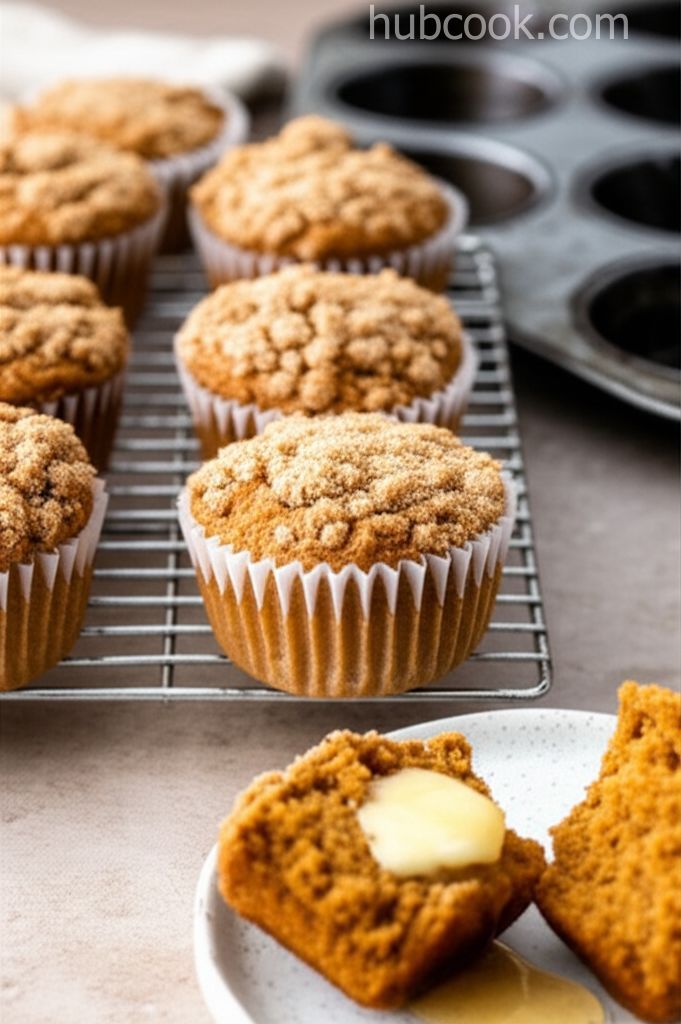 Pumpkin Coffee Cake Muffins