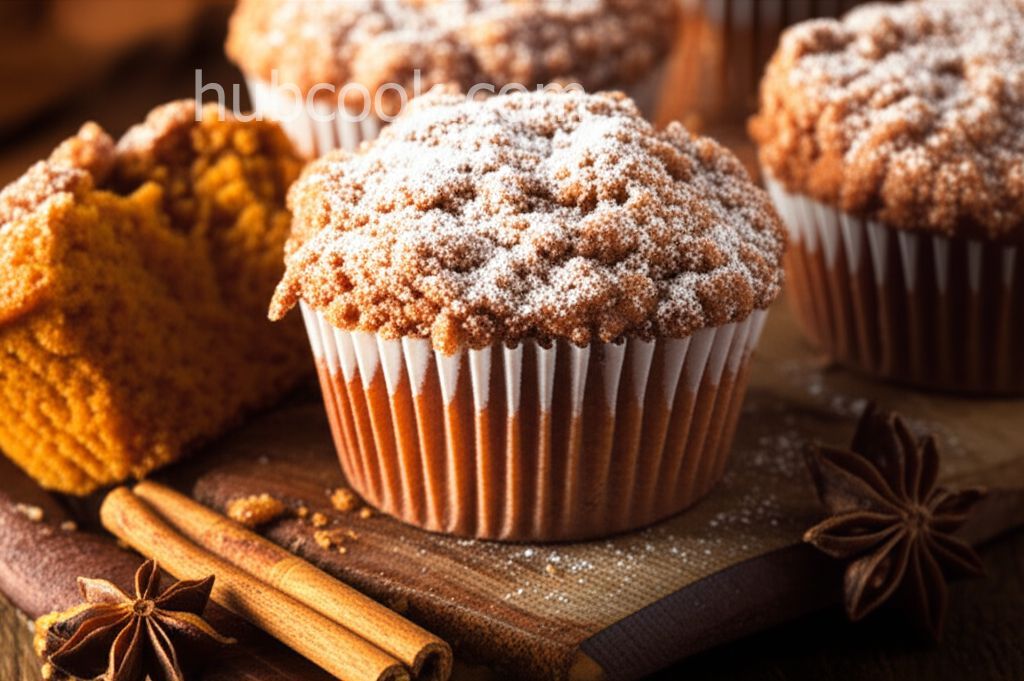 Pumpkin Muffins with Cinnamon Streusel Topping