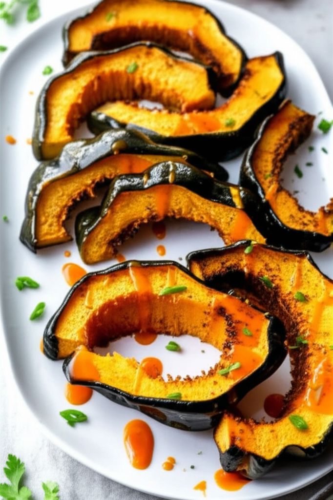 Roasted Acorn Squash with Sriracha Butter