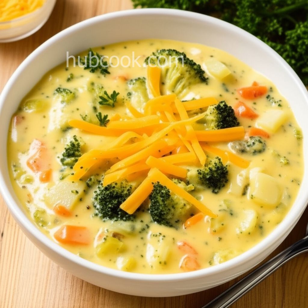 Slow Cooker Broccoli-Cheese Soup