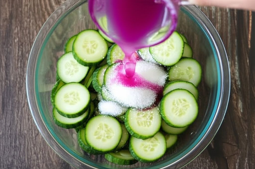 Tomato, Cucumber and Red Onion Salad with Mint