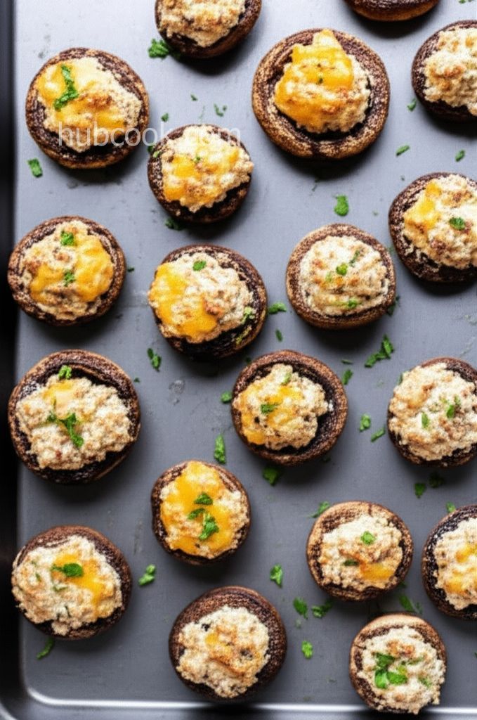 Tuna-Stuffed Mushrooms