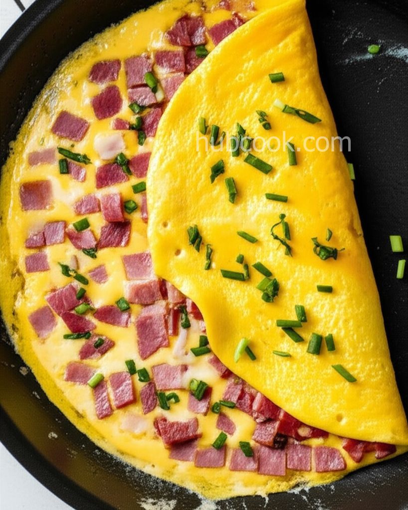 Ultimate Low-Carb Ham and Cheese Omelet for Two