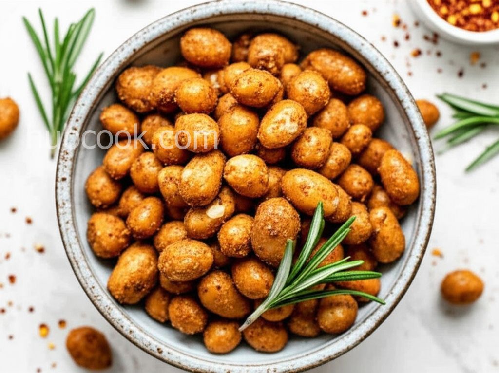 Air Fryer Spicy Roasted Peanuts