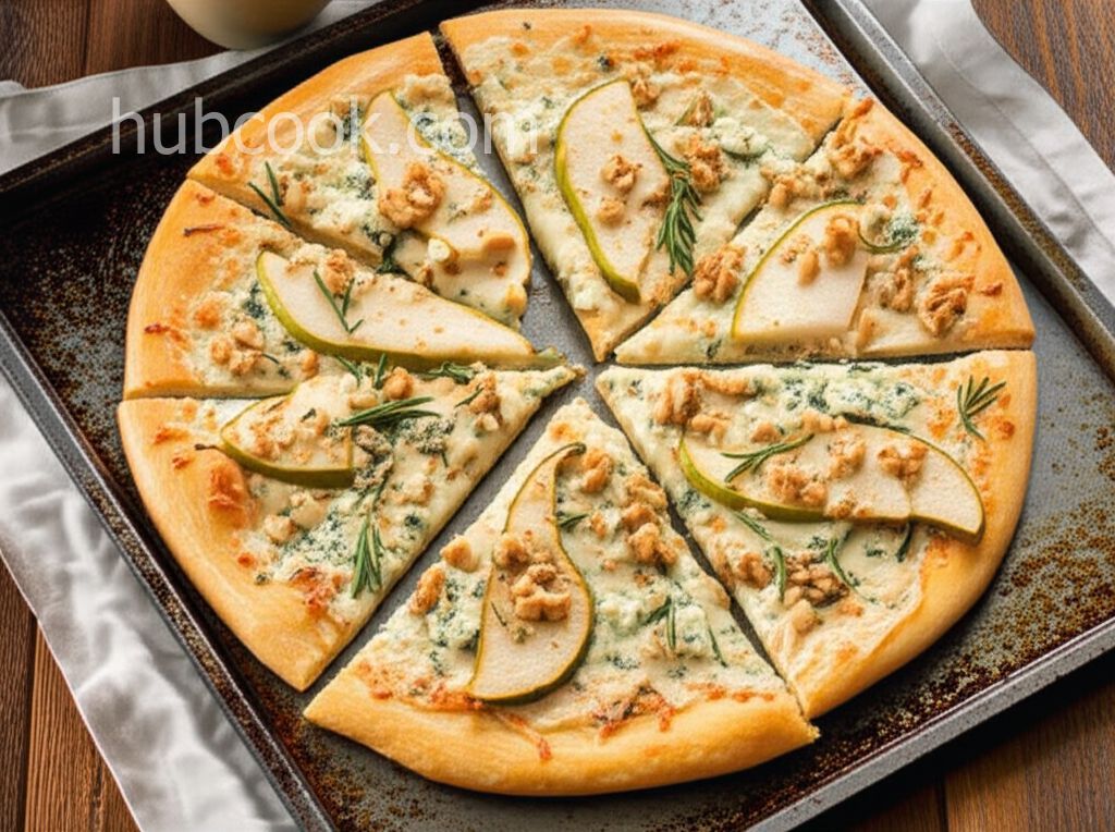 Blue Cheese, Walnut, and Pear Pizza