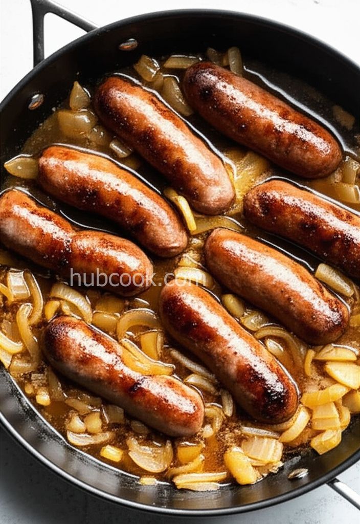 Brats, Onions, and Apples