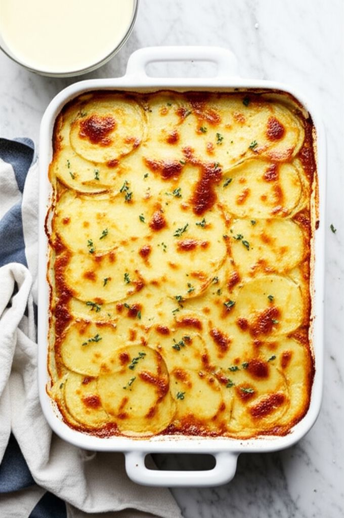 Cacio e Pepe Potato Gratin