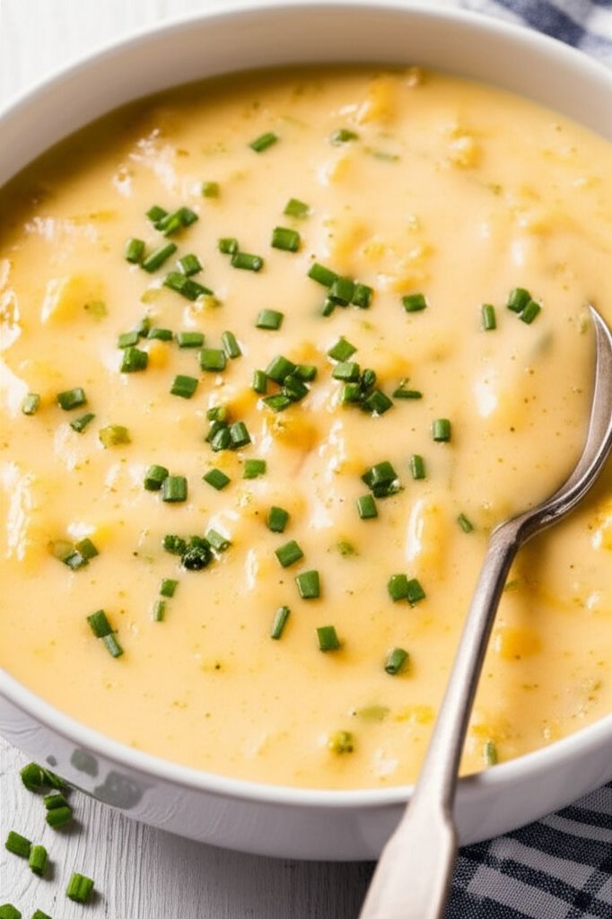 Cheesy Potato Leek Soup