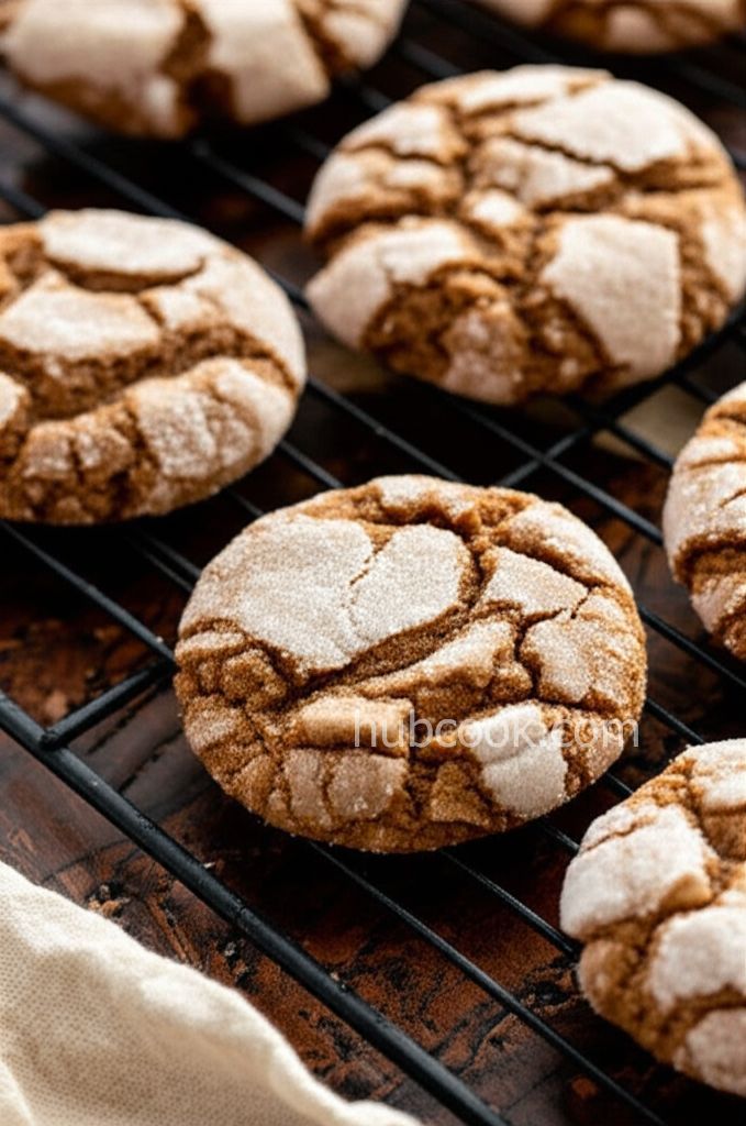 Crackle Top Molasses Cookies