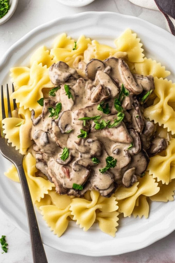 Cream Cheese Steak Stroganoff