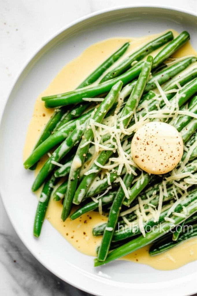 Creamy Green Beans Parmesan