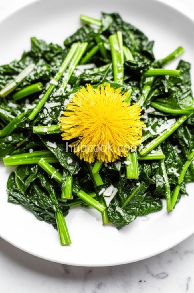 Dandelion Greens with a Kick