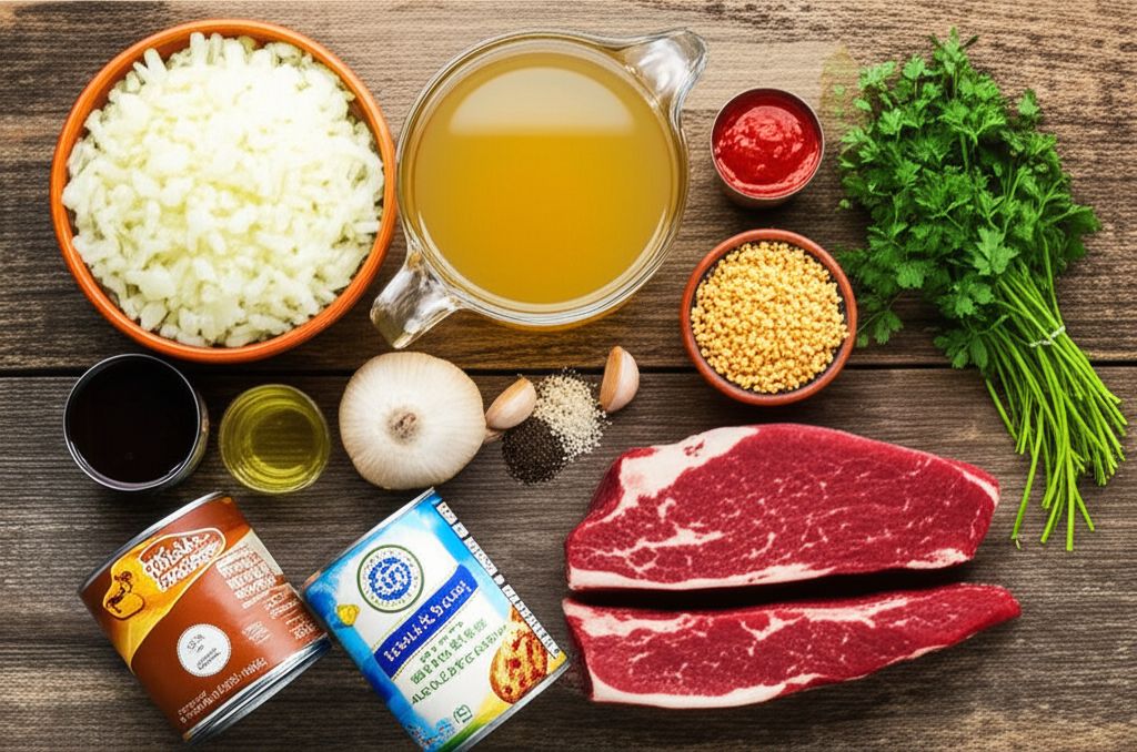 French Onion Beef and Noodles