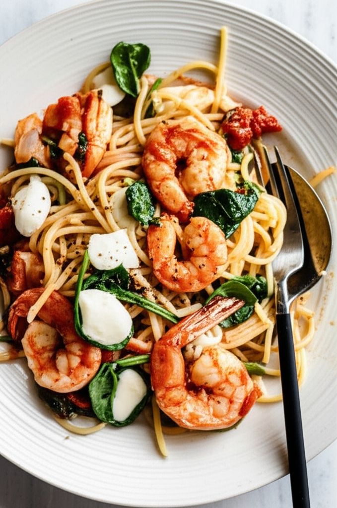Fresh Tomato Shrimp Pasta