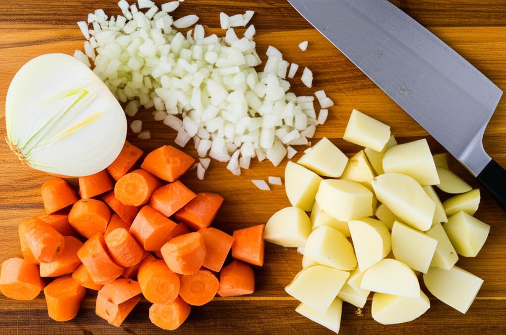 Grilled Potato, Carrot, and Onion Foil Packets