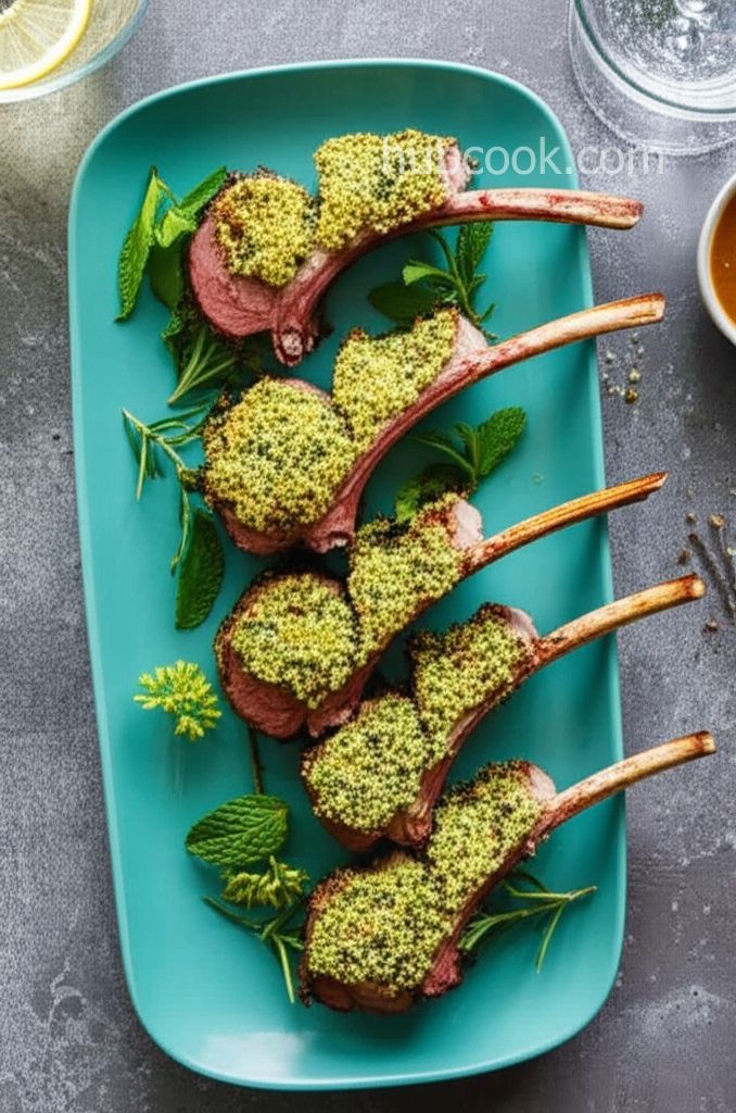 Mint Crusted Rack of Lamb