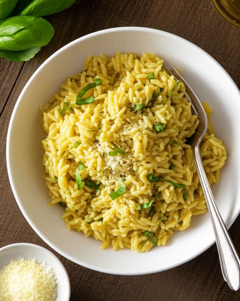 Orzo with Parmesan and Basil