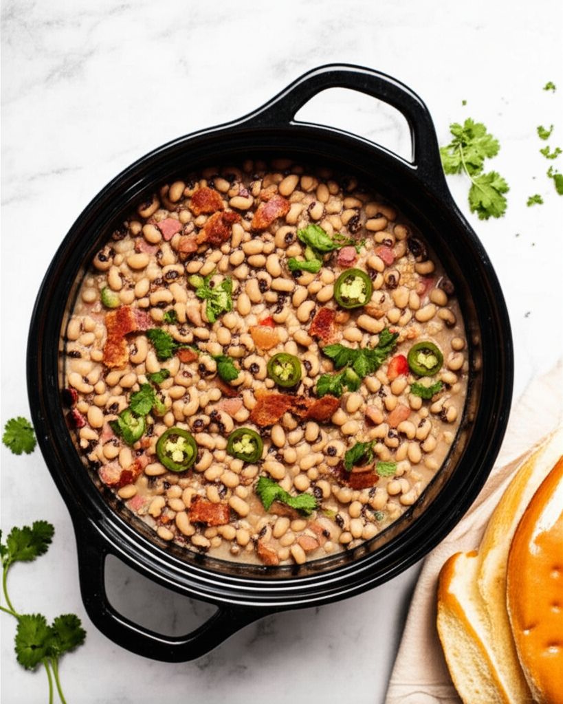 Slow Cooker Spicy Black-Eyed Peas