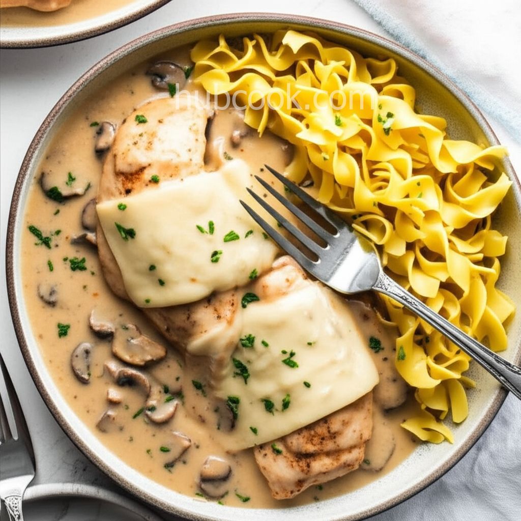 Creamy Swiss Chicken Casserole