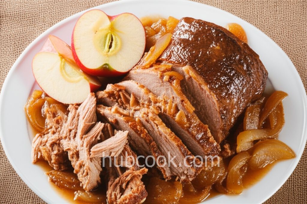 Easy Slow Cooker Apple Pork Roast