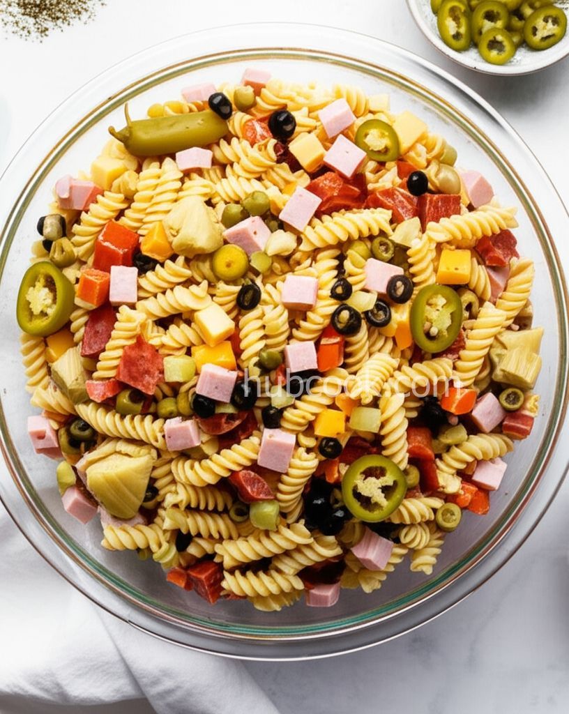 Ellen's Muffaletta Pasta Salad