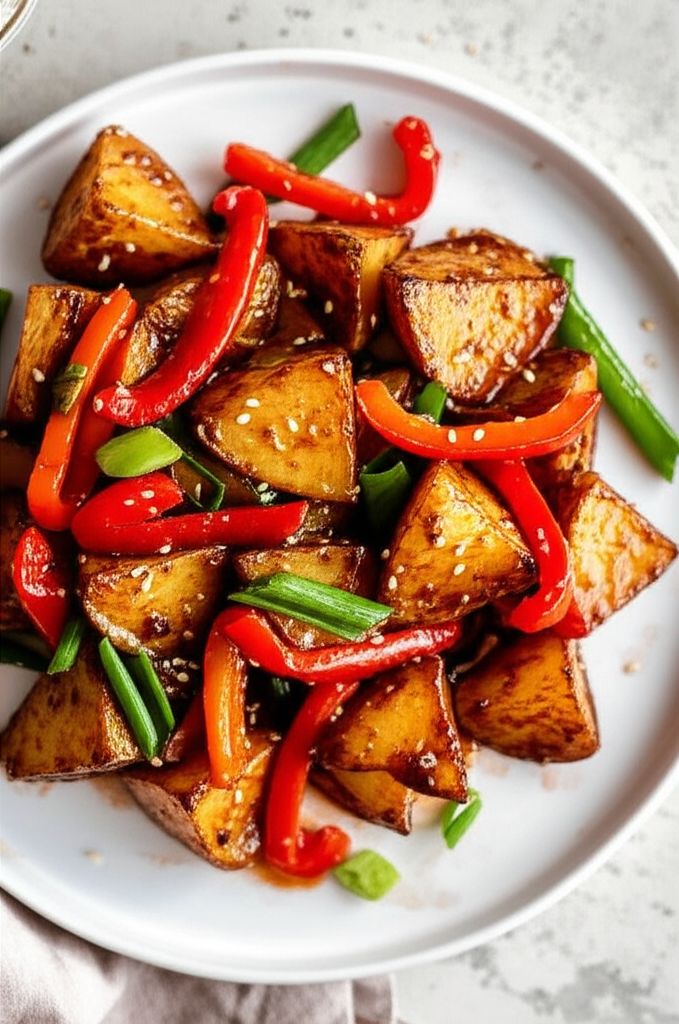 Fiery Red Pepper Potatoes