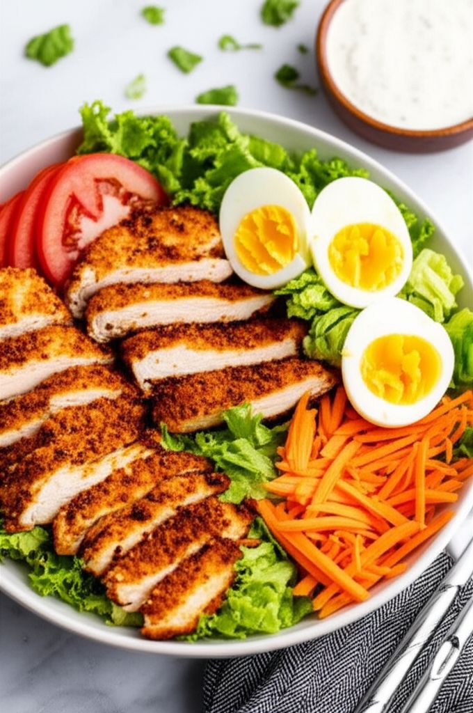 Fried Chicken Dinner Salad