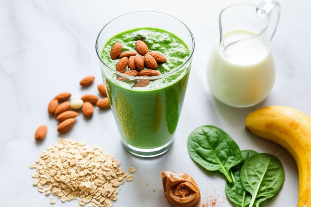 Green Banana and Peanut Butter Smoothie