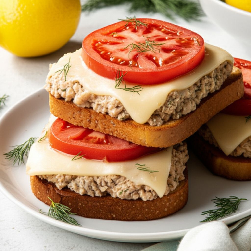 Lemon-Dill Tuna Melt Sandwiches