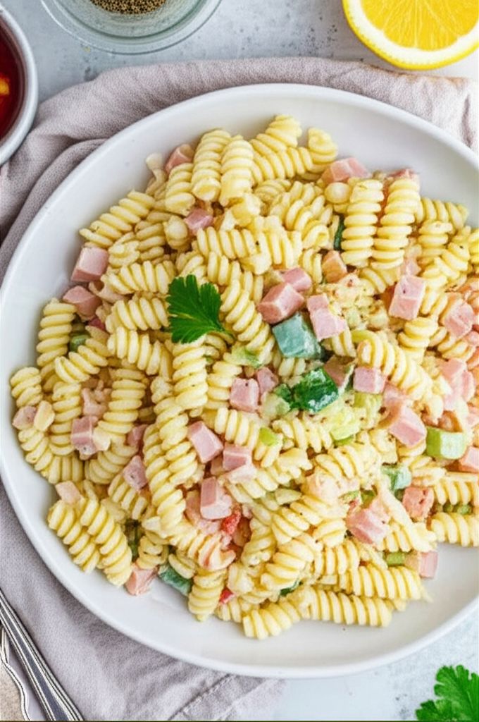 Macaroni, Pineapple, and Ham Salad