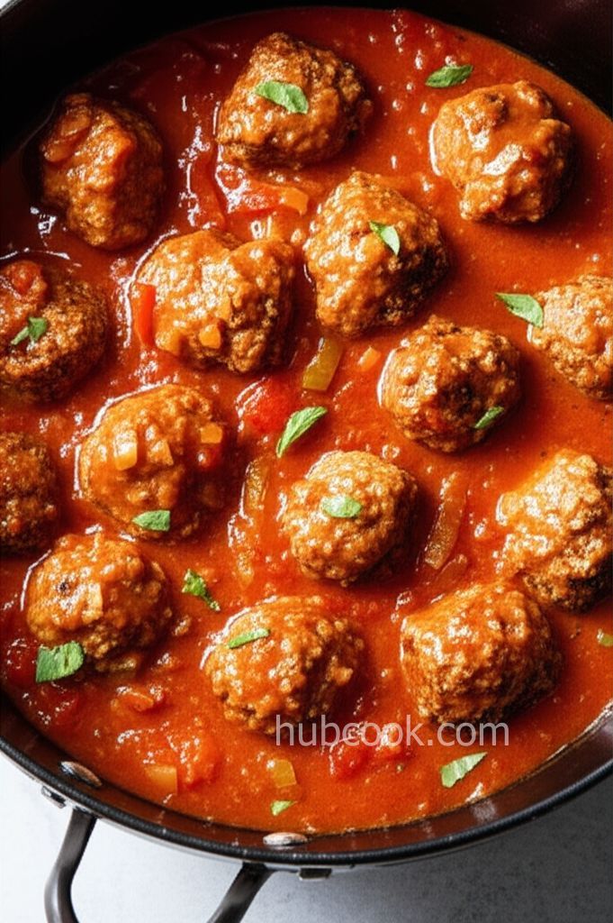 Slow Cooker Porcupine Meatballs With Peppers