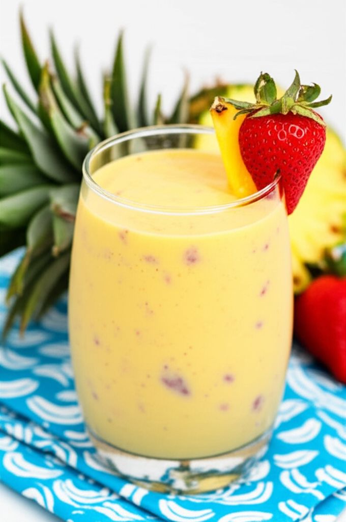 Tropical Mango-Pineapple-Berry Smoothie