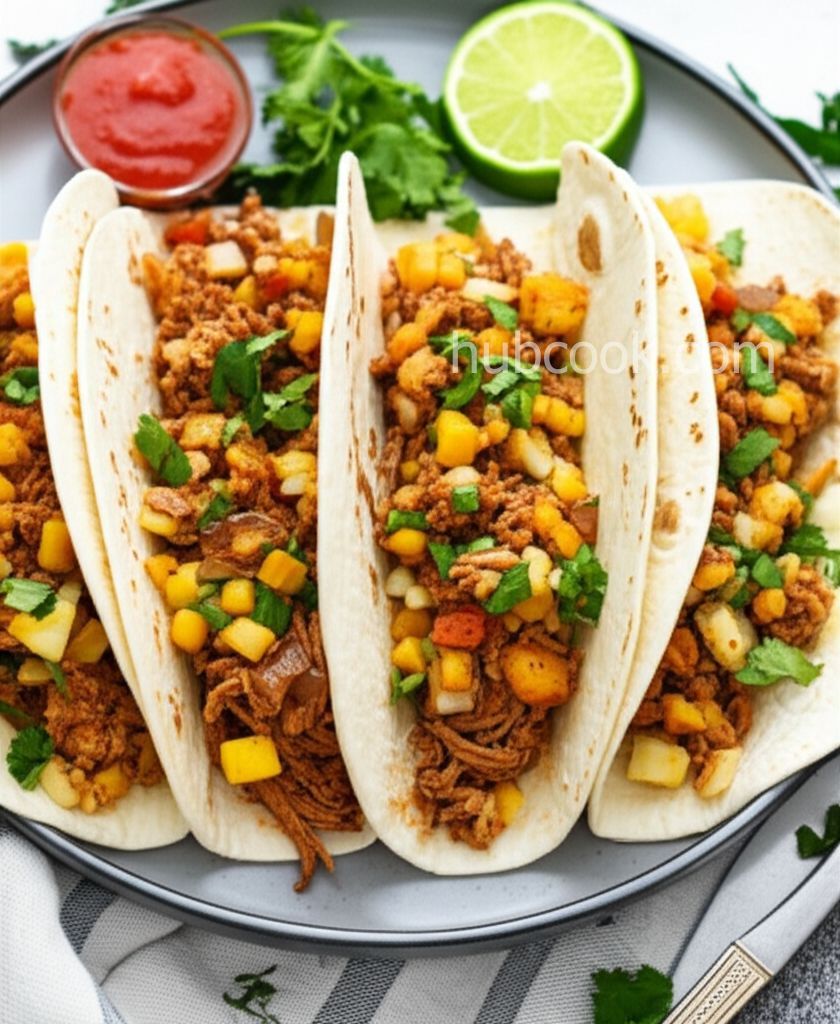 Turkey and Yam Spicy Tacos