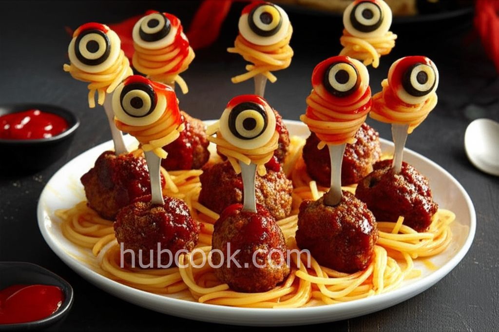 Zombie Eyes (Halloween Meatballs)