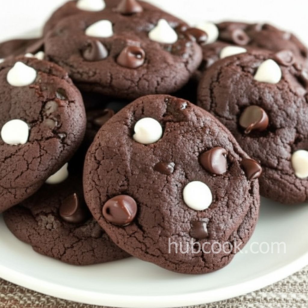 Addictive Double Chocolate Mint Cookies