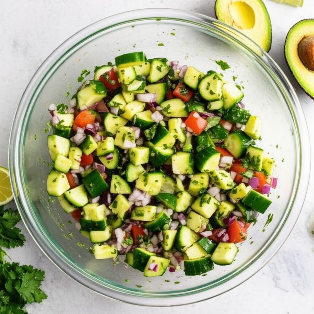 Cool Cucumber and Avocado Salad