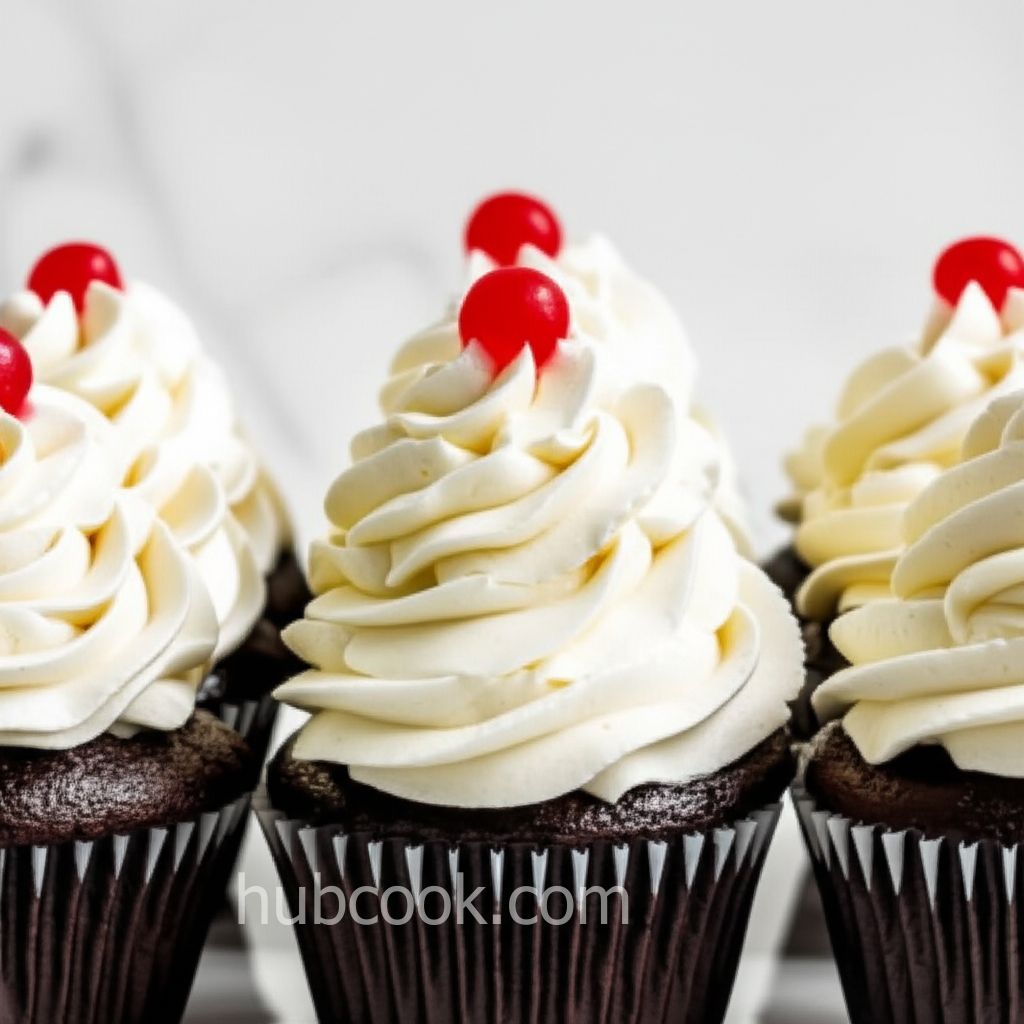 Cream Filled Chocolate Cupcakes