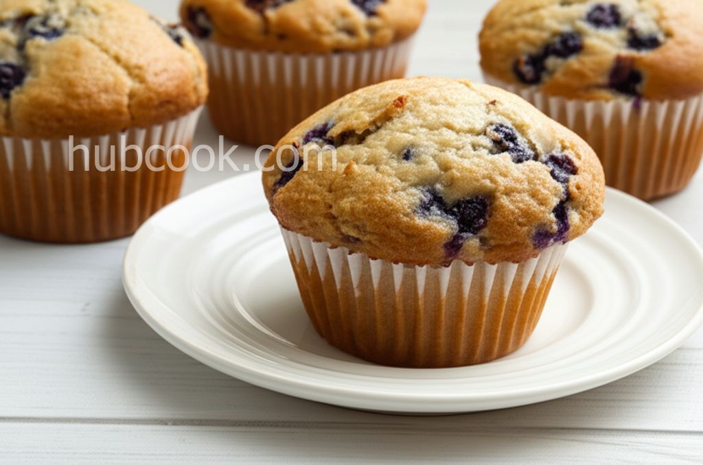 Jumbo Whole Wheat Blueberry Muffins