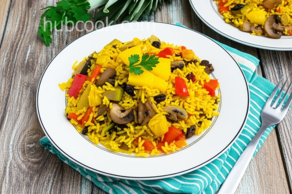 Mediterranean Yellow Rice and Vegetables