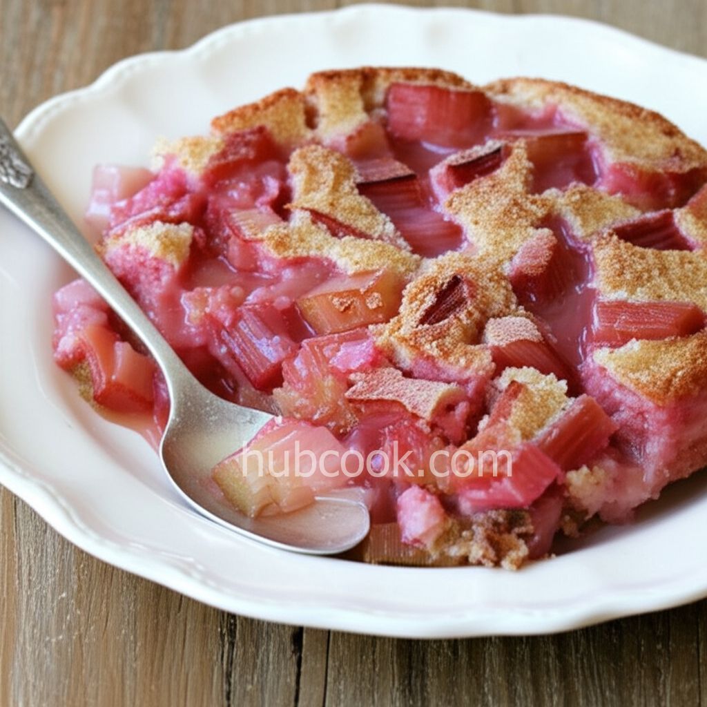 Rhubarb Buttermilk Pudding