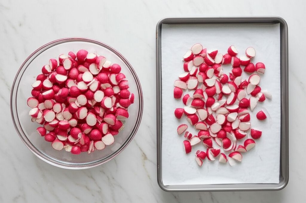 Roasted Radishes with Onions