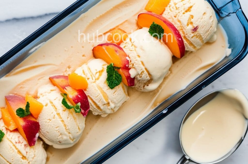 Spiced Ginger-Peach Ice Cream