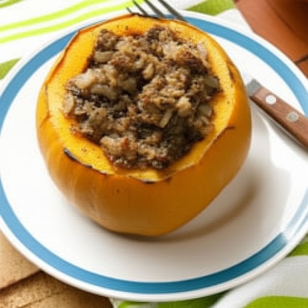 Squash Stuffed With Dates and Onion