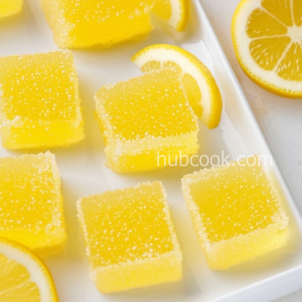 Tart Lemon Drop Jelly Shots