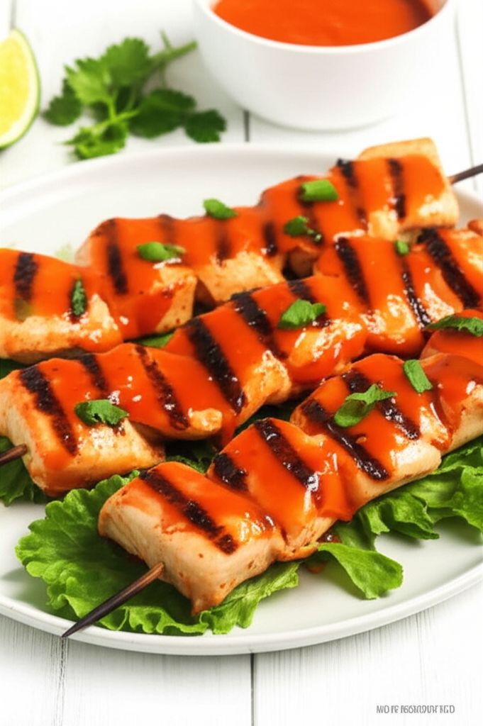 Bang Bang Chicken Skewers