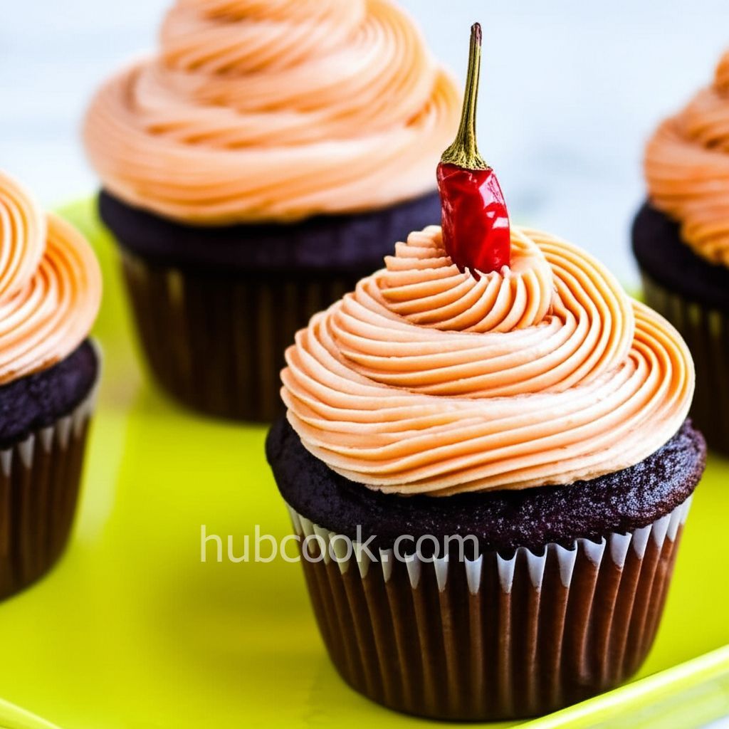 Cinco de Chili Chocolate Cupcakes with Chili Cream Cheese Frosting