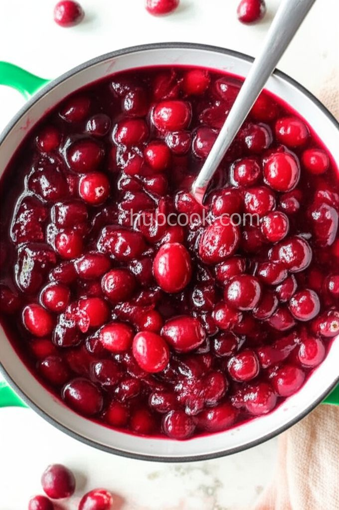 Cranberry Sauce with Orange Juice and Brown Sugar