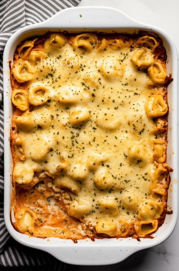 Easy, Cheesy Tortellini Bake