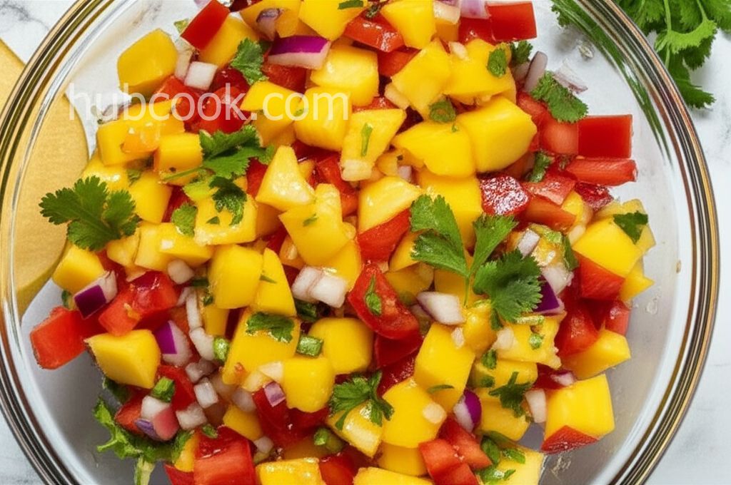 Mango, Peach, and Pineapple Salsa