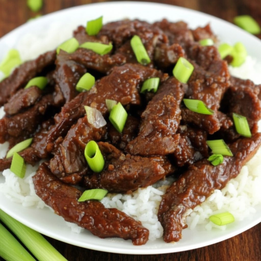 Mongolian Beef and Spring Onions